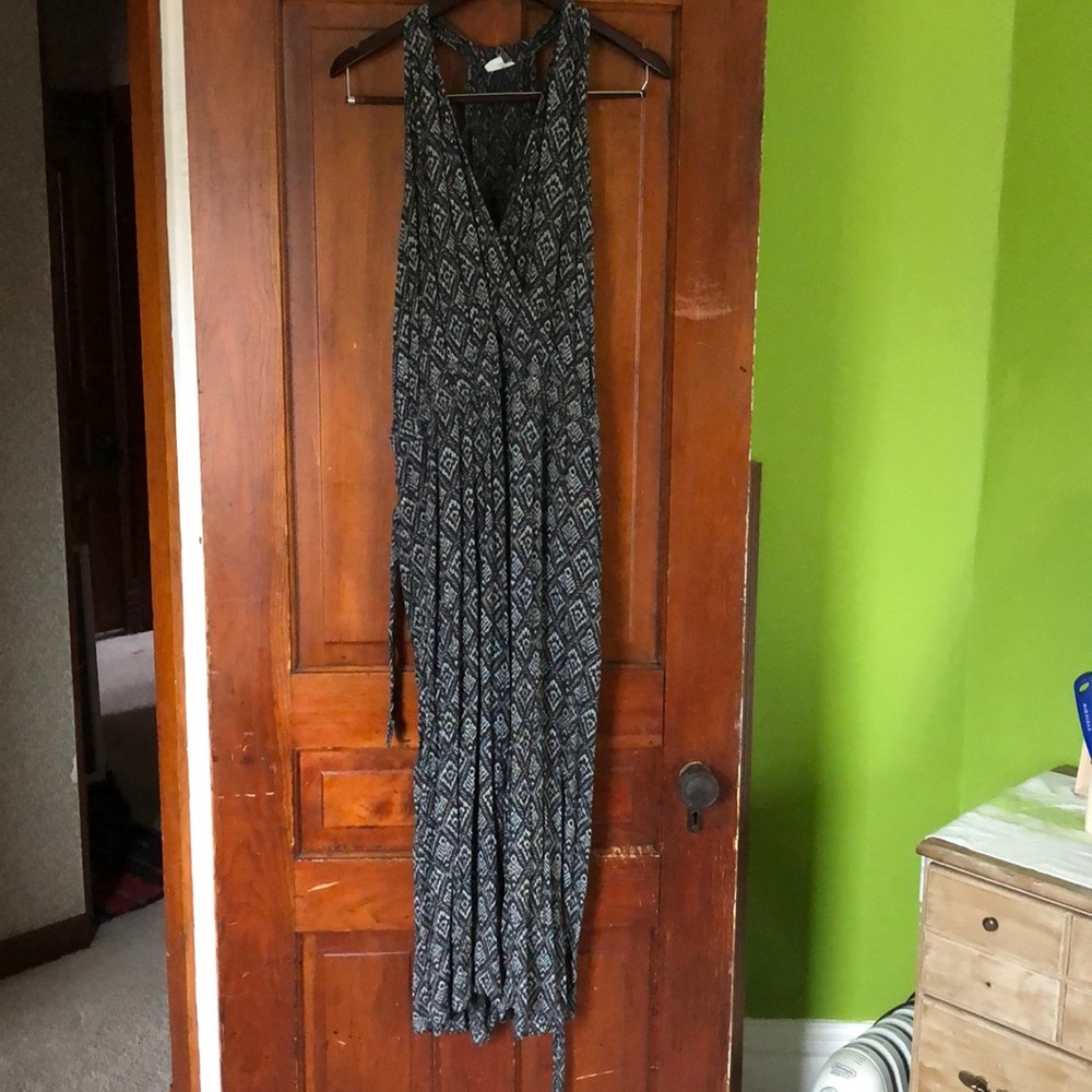 GAP tie waist printed jumpsuit XXL